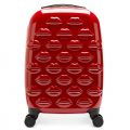 Womens Red Hard Sided Lips Small Suitcase 66667 by Lulu Guinness from Hurleys
