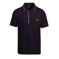 Athleisure Mens Navy/Gold Paule 4 Slim Fit S/s Polo Shirt 87876 by BOSS from Hurleys
