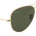 Gold RB3025 Aviator Large Sunglasses 14425 by Ray-Ban from Hurleys