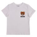 Boys White Soft Toy Logo S/s T Shirt 58458 by Moschino from Hurleys