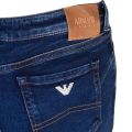 Womens Blue J23 Mid Rise Skinny Push Up Jeans 70328 by Armani Jeans from Hurleys