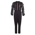 Womens Black Patricia Lace Jersey Jumpsuit 33916 by French Connection from Hurleys