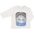 Baby White Tree L/s Tee Shirt 65481 by Timberland from Hurleys