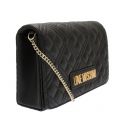 Womens Black Diamond Quilted Crossbody Bag 82222 by Love Moschino from Hurleys