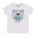 Baby White/Blue Tiger S/s T Shirt 80599 by Kenzo from Hurleys