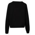 Womens Black Embroidered Arm Sweat Top 47985 by Emporio Armani from Hurleys
