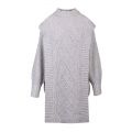 Womens Mid Grey Arriaa Cable Sweater Dress