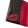 Womens Black/Red Lip Blot Passport Holder 27815 by Lulu Guinness from Hurleys