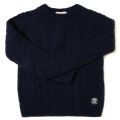 Girls Naval Blue Laney Cable Crew Knitted Jumper 19007 by Barbour from Hurleys