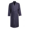 Mens Dark Blue Waffle Kimono Robe 31925 by BOSS from Hurleys