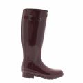 Womens Oxblood Original Refined Wide Fit Wellington Boots 32787 by Hunter from Hurleys