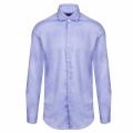 Mens Blue Kenno Textured Slim Fit L/s Shirt 36849 by HUGO from Hurleys