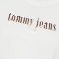 Womens Classic White Metallic Logo S/s T Shirt 43609 by Tommy Jeans from Hurleys