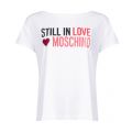 Womens Optical White Still In Love S/s T Shirt 31617 by Love Moschino from Hurleys