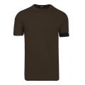 Mens Military Green Oh Canada Patch S/s T Shirt 91022 by Dsquared2 from Hurleys
