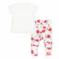 Infant White/Red Bunny & Poppy T Shirt & Leggings Set 58249 by Mayoral from Hurleys