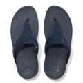 Womens Navy Lulu Crystal Embellished Toe Post Flip Flops 103675 by FitFlop from Hurleys