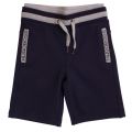 Boss Boys Navy Bermuda Sweat Shorts 7498 by BOSS from Hurleys