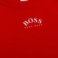 Boys Bright Red Centre Logo S/s T Shirt