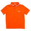 Boys Orange Tipped S/s Polo Shirt 13289 by BOSS from Hurleys