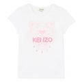 Baby White/Pink Neon Iconic Tiger S/s T Shirt 53627 by Kenzo from Hurleys