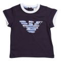 Baby Blue Eagle Logo S/s Tee Shirt 6452 by Armani Junior from Hurleys