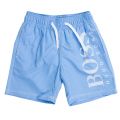 Boss Boys Blue Big Logo Swim Shorts 7501 by BOSS from Hurleys