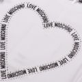 Womens Optical White Logo Heart Slim S/s T Shirt 31612 by Love Moschino from Hurleys