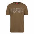 Mens Khaki Dolive-U202 S/s T Shirt 56911 by HUGO from Hurleys