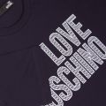 Mens Blue Big Logo Reg S/s T Shirt 21458 by Love Moschino from Hurleys