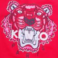 Girls Red Tiger 4 Sweat Top 11731 by Kenzo from Hurleys