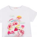 Girls White Candy World S/s T Shirt 104447 by Billieblush from Hurleys