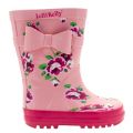 Girls Pink Rain 1 Wellington Boots (24-35) 68712 by Lelli Kelly from Hurleys