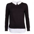 Womens Black Nansea Floral Collar Knitted Top 18421 by Ted Baker from Hurleys