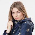 Womens Navy Dogs Golightly Packable Waterproof Coat 99285 by Joules from Hurleys