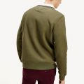 Mens Utility Olive Tommy Flag Crew Sweat Top 83073 by Tommy Hilfiger from Hurleys