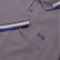 Athleisure Mens Dark Grey Paul Tipped Slim Fit S/s Polo Shirt 28122 by BOSS from Hurleys