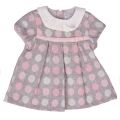 Baby Old Pink Dotted Dress 12657 by Mayoral from Hurleys
