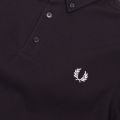 Mens Black Button Down S/s Polo Shirt 47673 by Fred Perry from Hurleys
