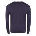 Mens Dark Navy Lambswool Crew Neck Knitted Top 33305 by Lyle & Scott from Hurleys