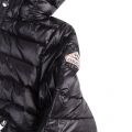 Girls Black Spoutnic Shiny Hooded Jacket 97199 by Pyrenex from Hurleys