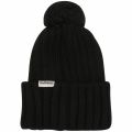 Mens Black Semiury 3 Knitted Hat 77008 by Napapijri from Hurleys