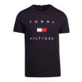 Mens Desert Sky Tommy Flag Hilfiger S/s T Shirt 76700 by Tommy Hilfiger from Hurleys