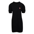 Womens Black Swirl Heart Puff Sleeve Dress 103291 by PS Paul Smith from Hurleys