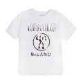 Boys White Shadow Logo S/s T Shirt 91190 by Moschino from Hurleys