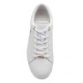 Womens White Juniper Leather Trainers 88565 by Ted Baker from Hurleys