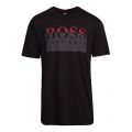 Casual Mens Black Thady 1 Check S/s T Shirt 81218 by BOSS from Hurleys