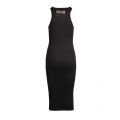 Womens Black Buckle Detail Rib Midi Dress 51208 by Versace Jeans Couture from Hurleys
