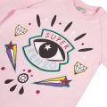 Junior Girls Bubble Pink Gaby Icon Eye Dress 45813 by Kenzo from Hurleys