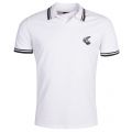 Anglomania Mens White Pique S/s Polo Shirt 20673 by Vivienne Westwood from Hurleys